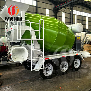 Truk Pengaduk Beton Mobile Tiga As 2 Meter Kubik Bertenaga Bensin Trailer Pengaduk Beton - Product Image 6