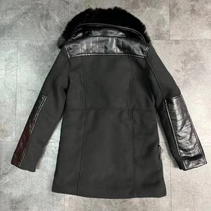 <span class=keywords><strong>Lot</strong></span> <span class=keywords><strong>de</strong></span> vestes d'automne et d'hiver pour fille, manteau noir avec col en fausse fourrure - Product Image 2