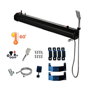 CYEN Réservoir d'eau pour voiture, accessoires de camping, <span class=keywords><strong>douche</strong></span> <span class=keywords><strong>solaire</strong></span> <span class=keywords><strong>30L</strong></span> en PVC pour toit de voiture et tentes - Product Image 2