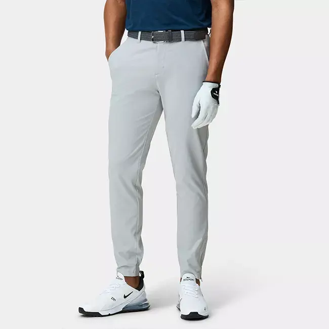 Slim Fit Men's Golf Trouser Pants Side Zipper Customize Split Tapered Golf Joggers For Men