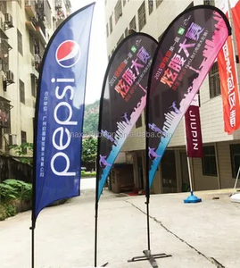 Tùy Chỉnh Bay Bãi Biển Cờ Cơ Sở Không Thấm Nước Biểu Ngữ Bãi Biển Cờ Với In Kỹ Thuật Số Lông Cờ - Product Image 5