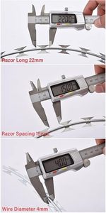 <span class=keywords><strong>Alambre</strong></span> <span class=keywords><strong>de</strong></span> púas tipo concertina SS430 BTO-22 para cercas <span class=keywords><strong>de</strong></span> seguridad - Product Image 4