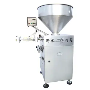 Industrial Automatic Big Sausage Stuffing Fill Twist Maker Sausages Filler Stuffer Make Machine Price