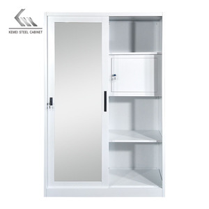 Design personalizzato acciaio Almirah camera da letto <span class=keywords><strong>armadio</strong></span> <span class=keywords><strong>due</strong></span> porte scorrevoli in metallo stampa <span class=keywords><strong>armadio</strong></span> <span class=keywords><strong>armadio</strong></span> - Product Image 4