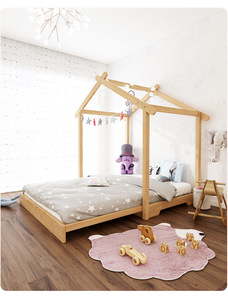 <span class=keywords><strong>Letto</strong></span> <span class=keywords><strong>Montessori</strong></span> per Bambini con Secondo <span class=keywords><strong>Letto</strong></span> Estraibile, Estensibile, per Casa o Asilo - Product Image 3