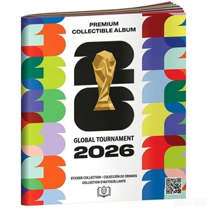 Album d'autocollants de la Coupe du Monde <span class=keywords><strong>Panin</strong></span> 2026 de haute qualité 1:1, boîte de collection d'autocollants, 25, 50, 100 packs d'autocollants, complètez votre album - Product Image 5
