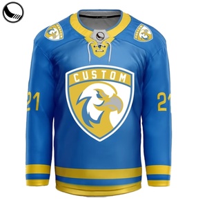 เสื้อฮอกกี้น้ำแข็งวิทยาลัยเบเธอริวัลสีเหลืองแบบซับลิเมชั่น - Product Image 3
