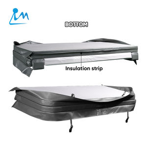 गहरे भूरे रंग का हॉट टब स्पा कवर, अनुकूलित आकार का हॉट टब प्रोटेक्ट स्विमिंग पूल स्पा कवर - Product Image 4