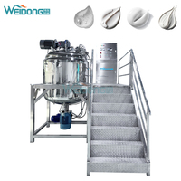 Offre Spéciale acier inoxydable cosmétiques maquillage homogénéisateur émulsifiant sous vide réservoir de mélange pour produits chimiques plastiques moteur engrenage noyau