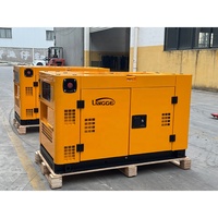 Générateur diesel silencieux à démarrage électrique, triphasé, 15 kW, 50/60 Hz, 230 V/240 V, faible consommation de carburant, insonorisé