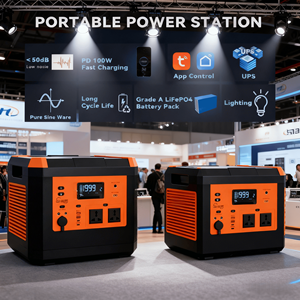 Generador <span class=keywords><strong>Solar</strong></span> Portátil de Iones de Litio 1008Wh LiFePO4, Onda Sinusoidal Pura, <span class=keywords><strong>Panel</strong></span> Silencioso, Controlador MPPT, Enchufe EU/US, <span class=keywords><strong>Linterna</strong></span> de 300W - Product Image 5