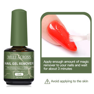 MEET ACROSS 15ml Dissolvant de <span class=keywords><strong>Gel</strong></span> pour Ongles Fonction Soak Off <span class=keywords><strong>UV</strong></span> LED Nettoyant Dégraissant - Product Image 5