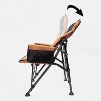 Chaises de camping pliantes, chaises de jardin pliantes, avec poche de rangement, chaises de réalisateur pliables, fauteuils pliants avec soutien lombaire