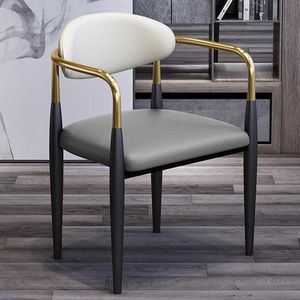 Chaise rembourrée élégante garnie de métal-Crée un <span class=keywords><strong>plaisir</strong></span> d'assise inégalé - Product Image 1