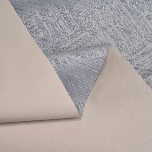 Tissu de rideau en polyester 100%, tissu jacquard enduit d'occultation pour rideau