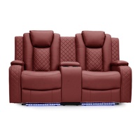 Canapé inclinable électrique de luxe Geeksofa pour 6 personnes, ensemble de sièges 3+2+1 avec console et table rabattable pour cinéma