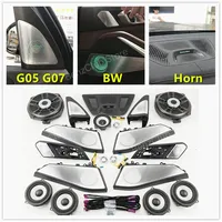 Kit de Actualización de Altavoces para BMW X5 X6 X7 G05 G06 G07, Cubierta de Altavoz Iluminada por LED, Altavoz de Medios, Tweeter, Subwoofer, Sonido Premium