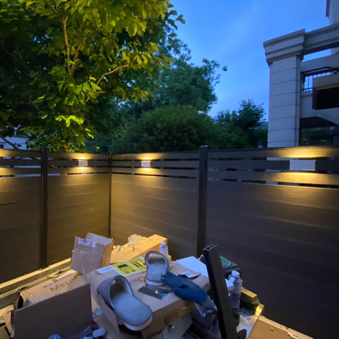 WPC Fence Wood Plastic Composite Fence Panel Directly Factory