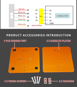 Support de pesage DIY pour cellule de charge électronique HY130-1A avec plateau de pesée, capacités 5kg, 20kg, 40kg - Product Image 6
