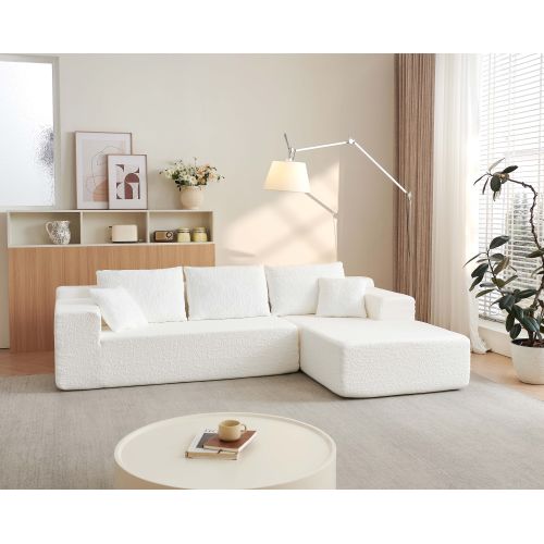 White + Chenille + 3 Seat