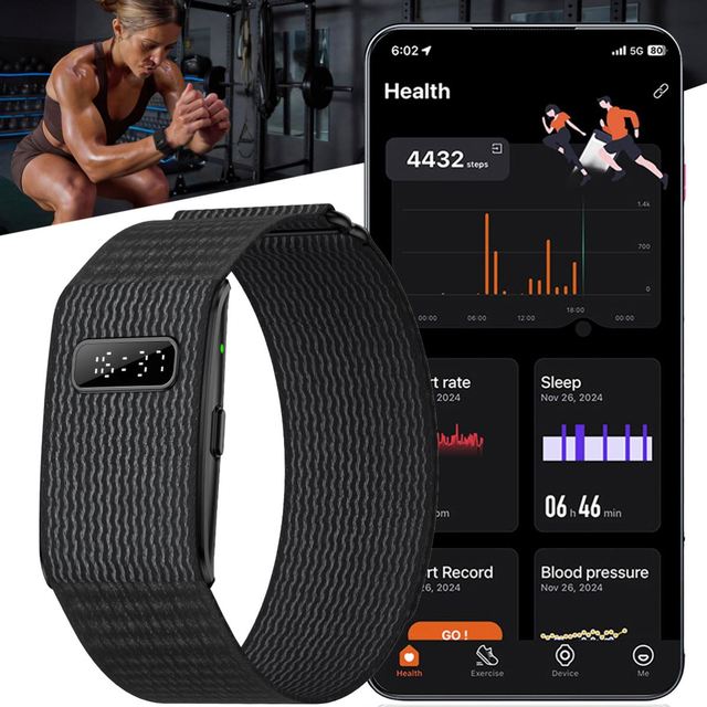 Latest H59max Fitness Tracker Smart Bracelet 24H Blood Oxygen HRV Monitoring GPS Running AI Health Report With Littel Screen