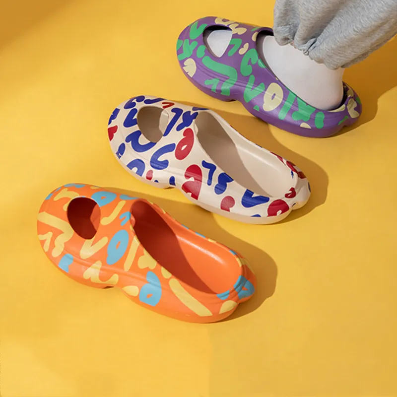 2022 Spring Summer Slipper Print Upper Foam Sandalias Eva Cozy Sandal Soft Home Light Girl Women 's Slides Slippers