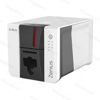 Printer Kartu ID PVC Evolis Zenius 2 300dpi Printer Badge Warna Satu Sisi untuk Kartu Akses Karyawan dan Pelajar