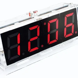DIYキット赤/青/白/緑LED電子マイクロコントローラーデジタル時計時間温度計