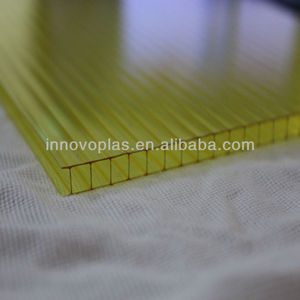 Feuille extérieure creuse de <span class=keywords><strong>polycarbonate</strong></span> de feuille de serre cellulaire transparente moderne de <span class=keywords><strong>polycarbonate</strong></span> - Product Image 5