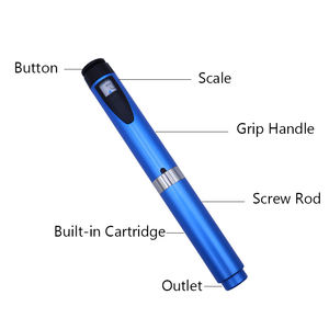 Stylo injecteur réutilisable pour usage domestique, cartouche de 3 ml, stylo injecteur métallique réutilisable - Product Image 3