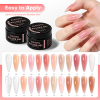 Gel Constructeur Semi-Transparent Créez Votre Propre Marque Sans TPO Gel Dur Constructeur d'Ongles Logo Personnalisé OEM Gel Constructeur Sans Chaleur UV LED