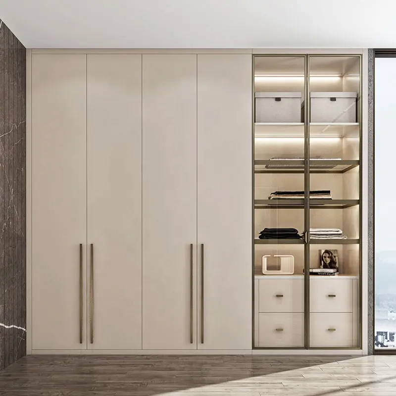 Moderne Schlafzimmer-Sets Kunden spezifische Schränke Holz Innen schränke Schränke Eingebaute Garderobe