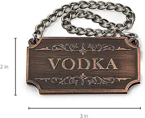 De Nieuwste Koperen Stickers Voor De Wijn Savant Fles Whisky Bourbon Gin Rum Wodka Tequila En Cognac Past Op Alle Flessen
