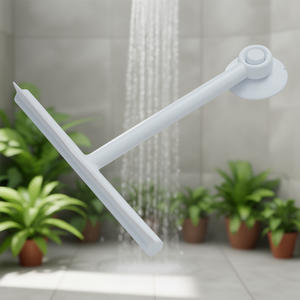 GUMMY White 264102 Shower <b>Enclosure</b> Squeegee with Suction Cup (23x22cm) - Product Image 3