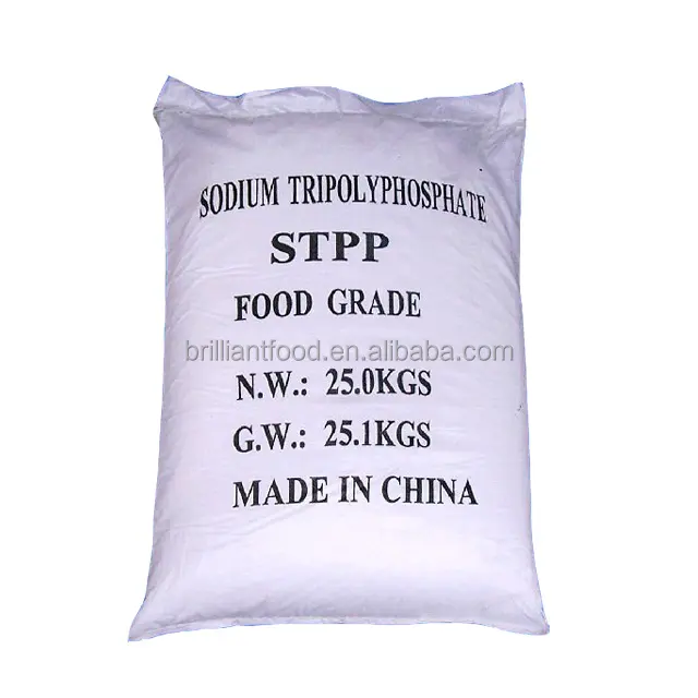 Nhà máy trực tiếp thực phẩm cấp công nghiệp nhà sản xuất bán buôn Trắng sodium tripolyphosphate STPP