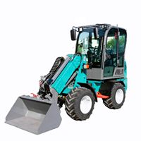 Minipala compatta da 0,8 tonnellate con batteria da 72V 200Ah, sterzo completamente idraulico, piccola pala per lavori agricoli e edili