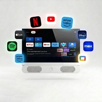 Televisor Inteligente Portátil de 24 Pulgadas con Licencia Oficial de Google TV, Netflix, Batería de 10000 mAh para Acampar al Aire Libre, Autocaravanas y Camiones