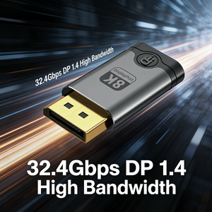 Adaptateur Type C vers DP 8K, câble d'extension convertisseur 1.4 Femelle vers Mâle, haute vitesse, neuf, protection OTP pour TV, ordinateur portable, moniteur - Product Image 5