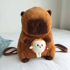 Хит продаж, рюкзаки Capybara, плюшевые игрушки, милые мягкие детские креативные плюшевые сумки Capybara - Product Image 2
