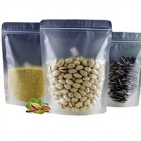 Sachets Doypack Translucides en Matériau MOPP Plaqué Aluminium, à Fond Plat, Recyclables, avec Fermeture Zip, pour Sucre, Noix, Graines et Aliments