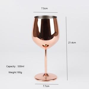ワイングラスステンレススチール製金属ゴブレットドリンクウェアバーパーティーシャンパンマティーニカップ結婚式用デカンター付き - Product Image 2