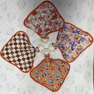 RTS Sevimli Rahat Bebek Battaniyesi Yumuşak Bambu Battaniye Düğme Kapamalı Baskılı Desen - Product Image 2