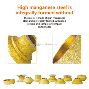 ล้อเจียร<span class=keywords><strong>เพชร</strong></span>แบบบัดกรีชนิดต่างๆสำหรับการบำบัดแปรรูปขอบหินสามารถปรับแต่งได้ - Product Image 4