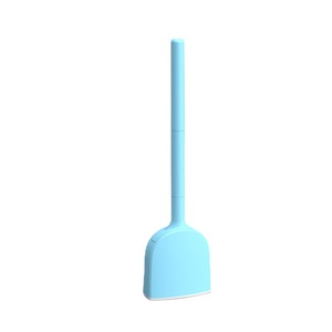 Toilet Brush Set <b>Silicone</b> Long Handle Wall Mounted Cleaning <b>Tool</b> For Bathroom Toilet Eco Friendly White - Product Image 5