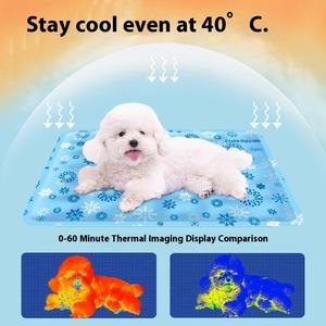 Luxuriöse, leichte, umweltfreundliche Kühlmatte & -unterlage für Hunde und Katzen – Weiche, rechteckige Schlafunterlage mit Cartoon-Print für den Sommer - Product Image 4
