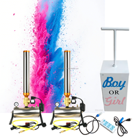Lanceurs de Confettis et Poudres Électroniques Télécommandés pour Fêtes Extérieures, Mariage, Baby Shower, Révélation de Sexe - Décorations de Fête