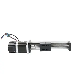 Nema17 23 24 34 Stepper Motor With Integrated Ball screw Linear Guide Rail For 3d Printer Monitor Ballscrew Motor