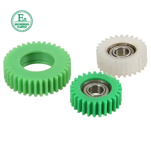 OEM customized various mc nylon spur gears injection molded nylon66 PA6 small plastic wheel gear