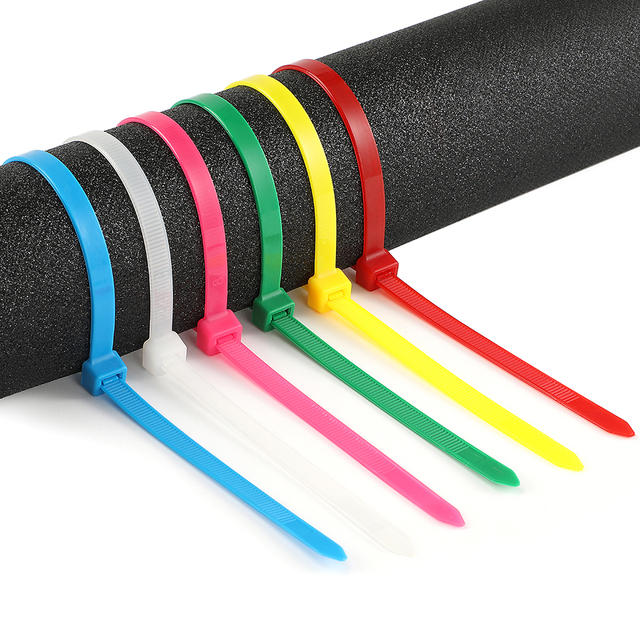 HDS UL Certificated Factory Nylon Cable Tie Plastic Manufacturer Cable Zip Ties 200mm Multifunctional Color Cable Bundle Tie