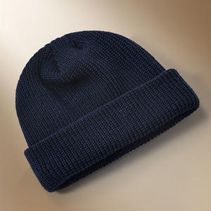 Bonnets en tricot de style coréen personnalisés pour hommes - Chapeaux de mode d'hiver avec logo, bonnets épais et chauds anti-froid - Product Image 2